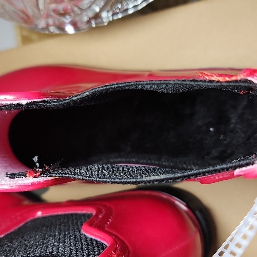 Seven7 Halifax Rain Bootie Red Size 8 - Picture 5 of 10